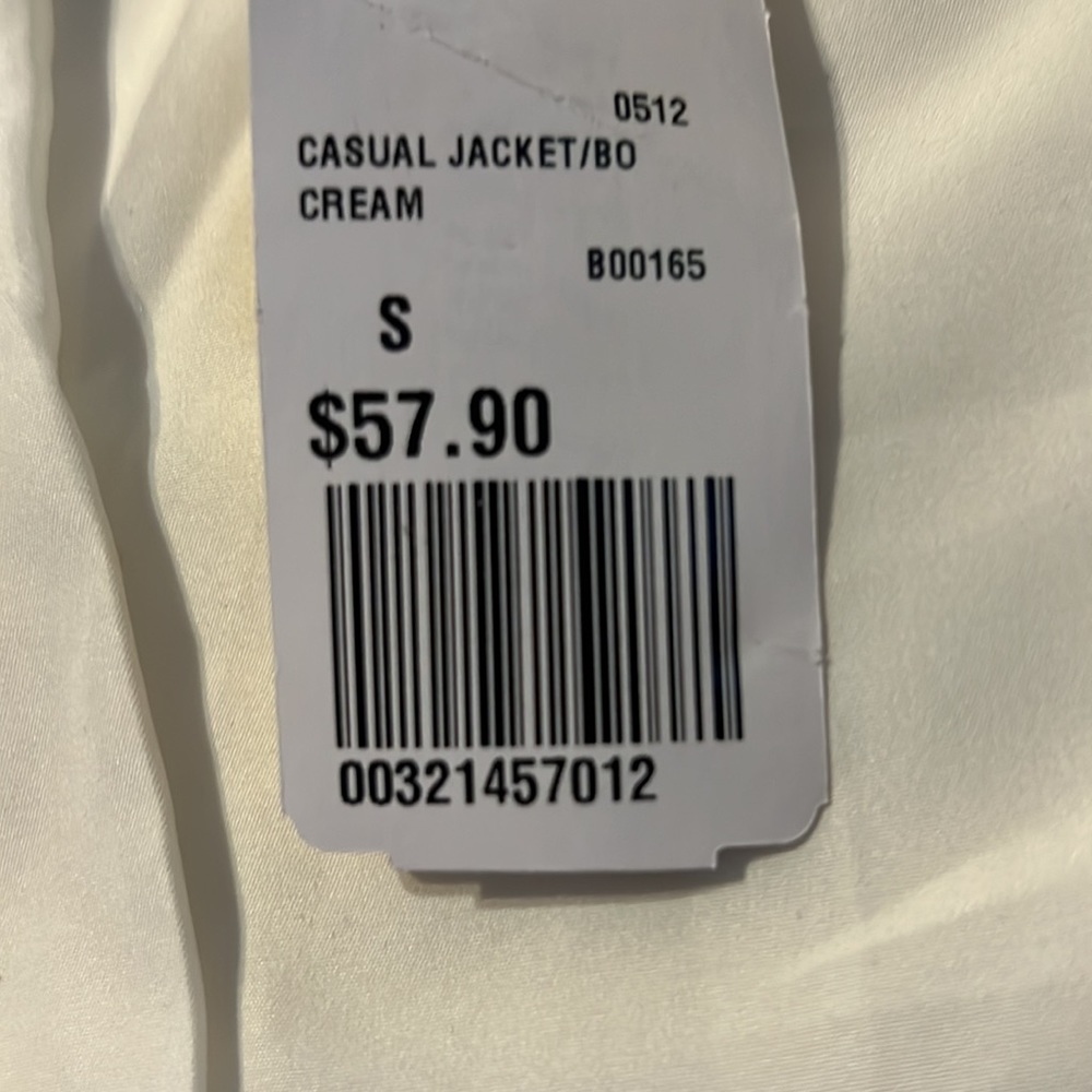 Forever 21 white faux leather jacket. Small. NWT. Smoke & pet free home. - Picture 5 of 6